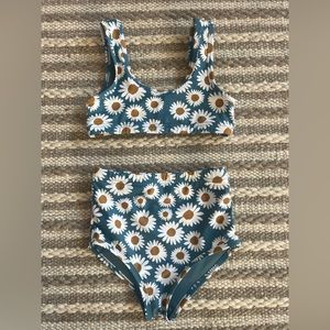 Alice + Ames Daisies Two Piece Girls Swim Suit